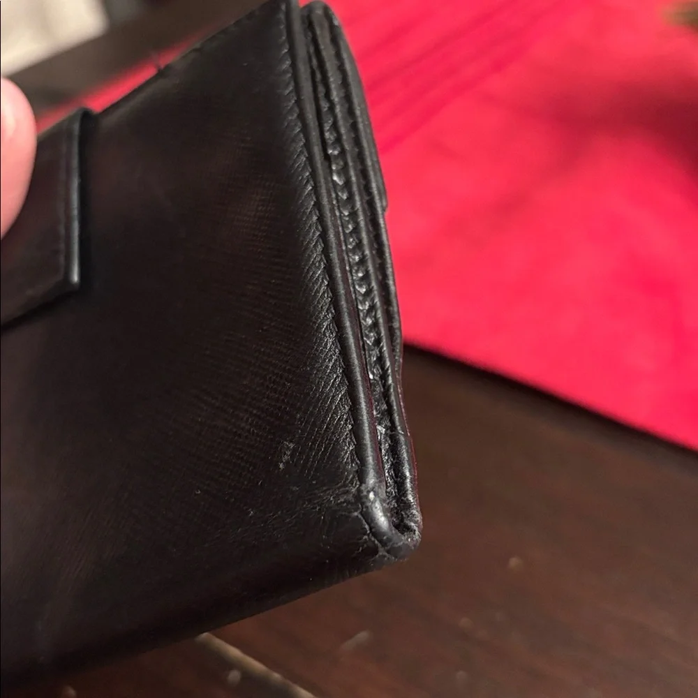 Prada Black Saffiano Leather Wallet